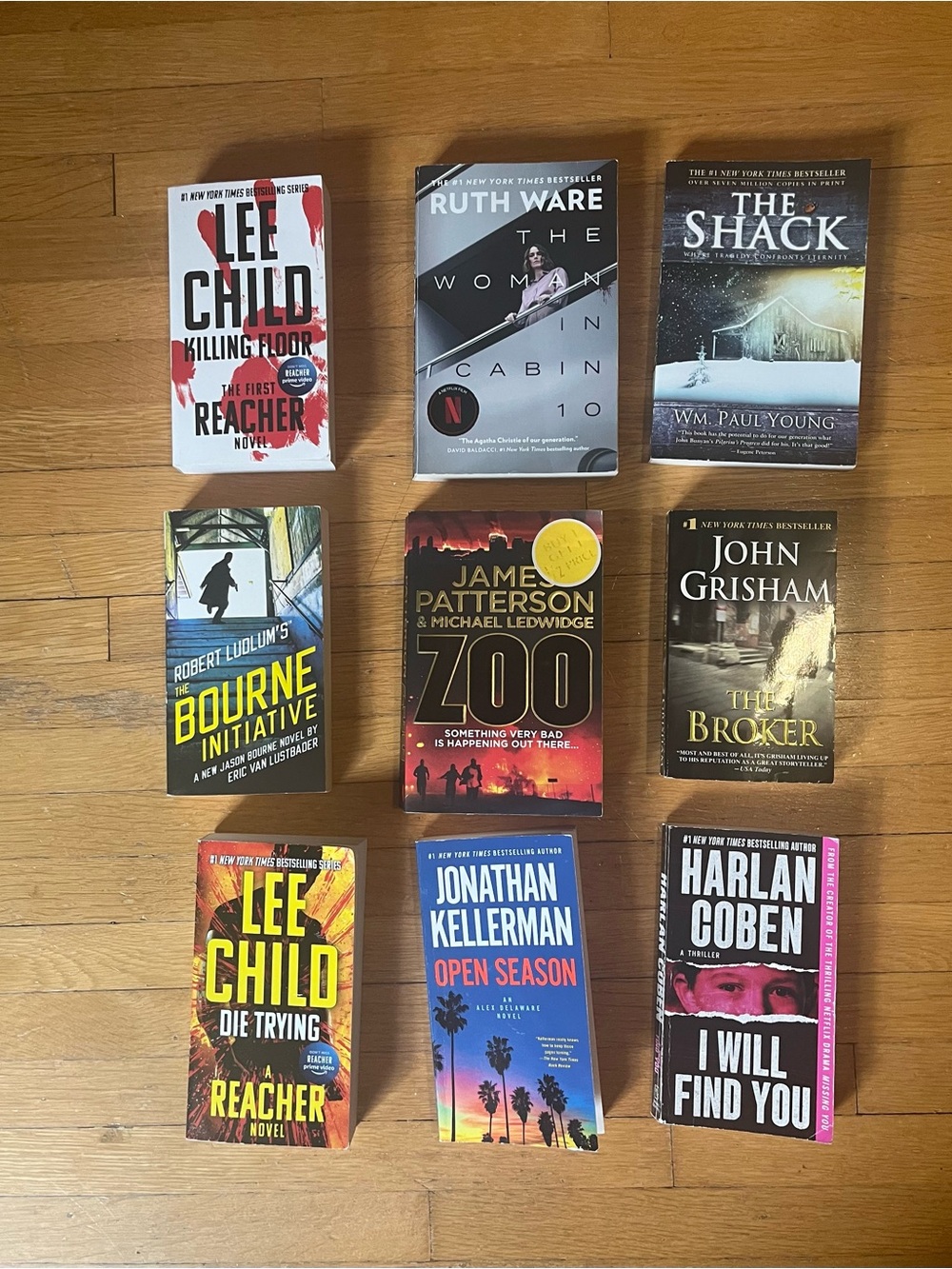 Assorted Thriller Paperback Book Lot - 23 books - Various Authors -pick 6 pounds